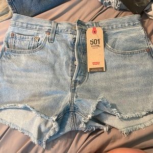 Levi 501 high rise shorts